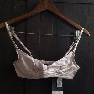 NWT 100% Silk Light Lilac Bra.